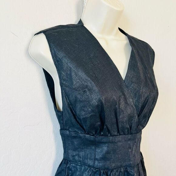 Geren Ford dresses | Metallic Black mini sleeveless XS cocktail mini dress - Picture 4 of 8